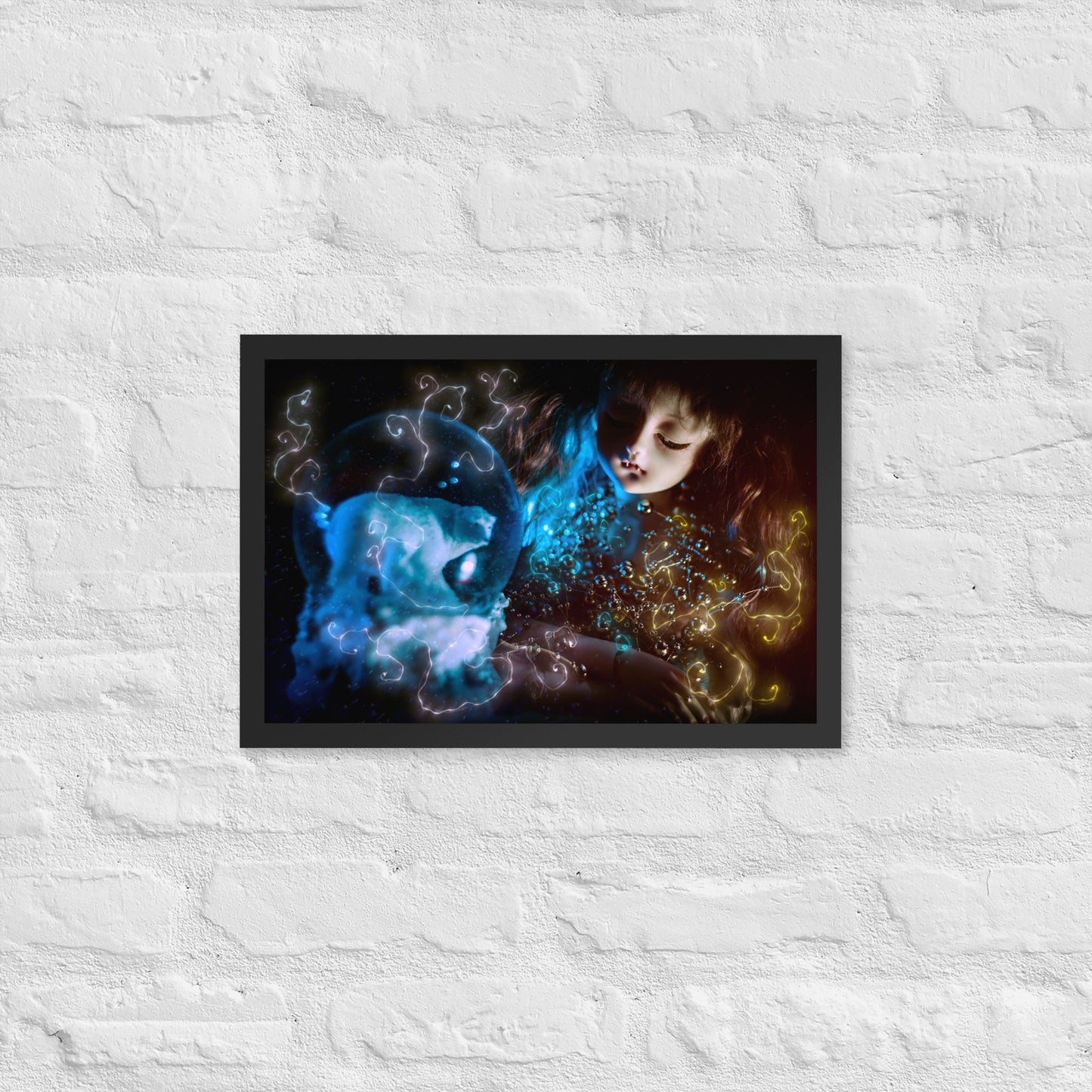 Winter Lights ~ Framed matte paper poster